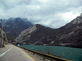 Het Jablaničko-meer, Bosnië en Herzegovina.