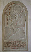 Relief in der Pfarrkirche von Lapworth (1928)