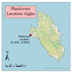 Isola del Giglio - Localizzazione