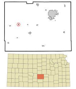 Location within Reno County and Kansas