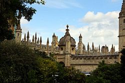 The spires of All Souls