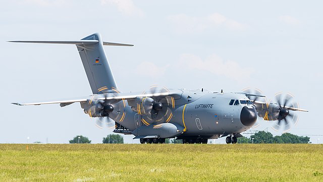 German Air Force Airbus A400M (reg. 54+01, cn 018) at ILA Berlin Air Show 2016.