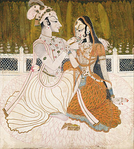 Unknown Krishna and Radha