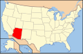 Image 23The location of Arizona in the United States (from Geography of Arizona)