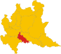 Collocatio finium Provinciae Laudensis in Regione Langobardia.