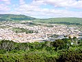 Vista da cidade de Angra do Heroísmo a partir da encosta do Monte Brasil