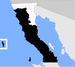 Location o Ensenada in Baja California.