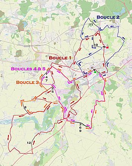 Routekaart van de GP Denain 2019