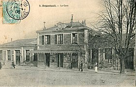 La gare, au début du XXe siècle.