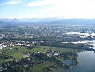 Blick auf Hard von Norden