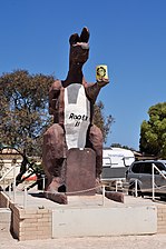 Rooey II - big kangaroo in Border Village, SA