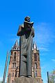 statue of Odile of Alsace in front of Saardom