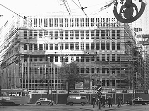 Allmänna Brands nya byggnad under uppförande , 1962.