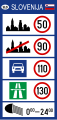 Informationstafel an Grenzübergangsstellen