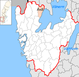 Åmål – Localizzazione