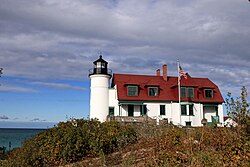 Point Betsie Light overlooking Lake Michigan