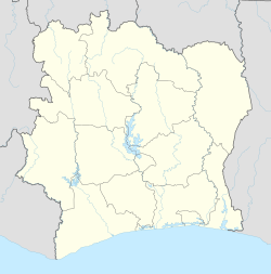 Adiaké is located in Ivory Coast