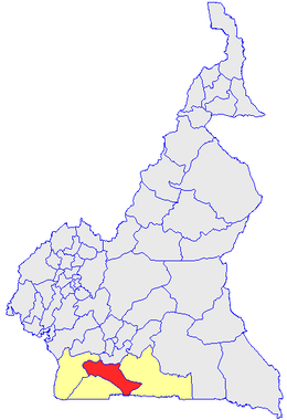 Department location in Cameroon