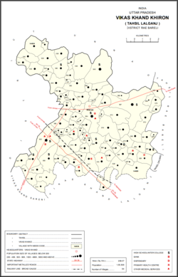 Map of Khiron CD block