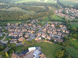 Luchtfoto van de buurtschap Baaks-Sweijer