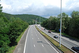 L'A26 au niveau du Viaduc de Streupas