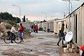 refugee camp at Hal Far: construction site sheds