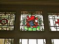 Broneirion, Stained glass in Billiards Room