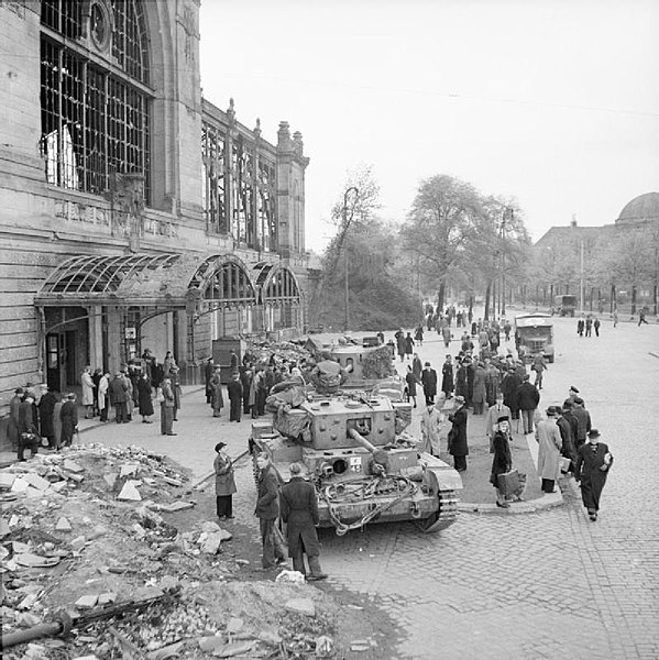 File:Cromwell and Challenger tanks Hamburg May 1945 IWM BU 5411.jpg