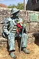 Statue of Delfim Modesto Brandão, penultimate Juiz of the Couto Misto