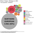 Image 33Ethnic origins in Michigan in 2021. (from Michigan)