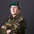 Maggiore Gijs Tuinman RMWO con basco verde delle Forze Speciali dell’Esercito