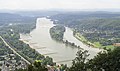 Insel Nonnenwerth vom Drachenfels aus gesehen