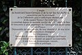 Plaque au niveau du square Taras-Chevtchenko, commémorant l'immigration ukrainienne en France.