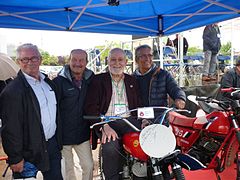 Homenatge a antics pilots de motocròs a Mollet del Vallès, el 2016