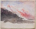   Mont Blanc and the Glacier des Bossons from above Chamonix, 1836