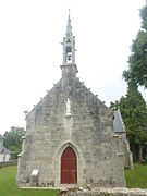 La chapelle de Plaskaër : la façade (construite entre 1865 et 1869).