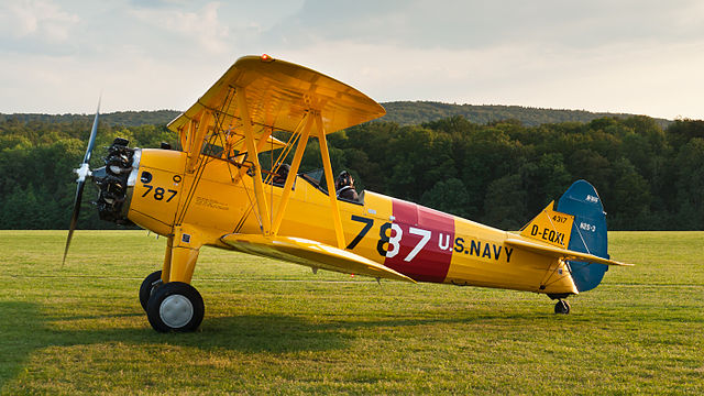 Boeing PT-17 Stearman (Kaydet) A75N1 (built in 1941).