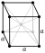 Body-centered cubic creestal structur for chromium