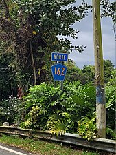 Northbound sign in Aibonito