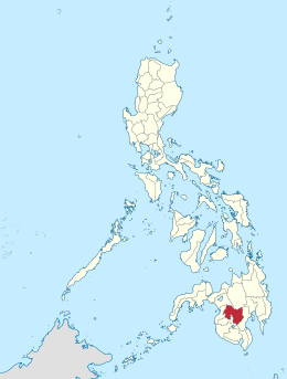 Locatie van Cotabato in de Filipijnen