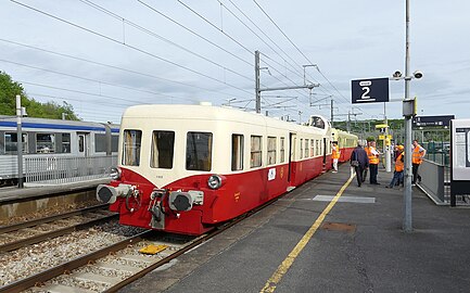 Le X 4039 préservé par l'association Autorails de Bourgogne-Franche-Comté (ABFC).