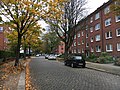 Geierstraße, Blick in Richtung Wachtelstraße