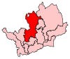 A fairly large constituency, stretching from the centre of the county northwards.