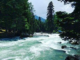 Confluence of the Jhelum River and the Lidder River.