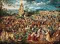 The Procession to Calvary Pieter Brueghel den eldre (1564) Kunsthistorisches Museum