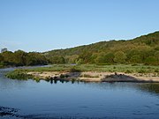 La Moselle dans la réserve naturelle régionale de la Moselle sauvage.