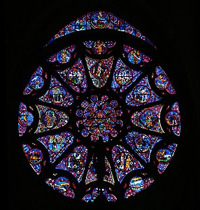 Reims Cathedral, Rayonnant north transept rose window (1211–1345)