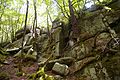 Rochers sur le site des Gorges du Corong.