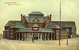 Station Scheveningen, prentbriefkaart uit 1907