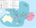 Les langues polynésiennes aujourd'hui (carte linguistique).